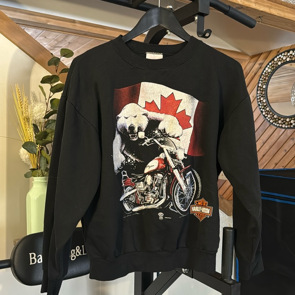 Vintage Harley Davidson crew neck